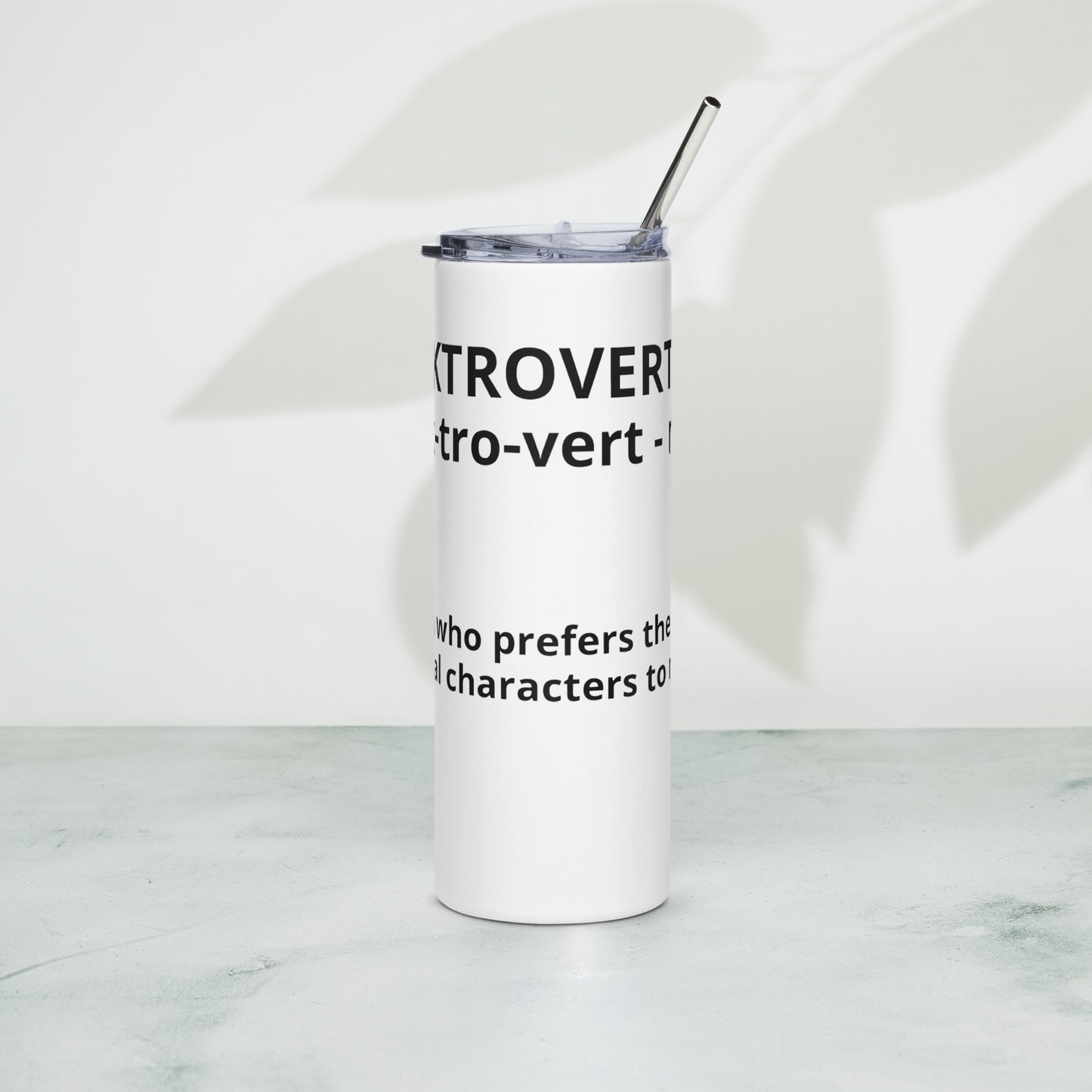 Booktrovert Stainless steel tumbler