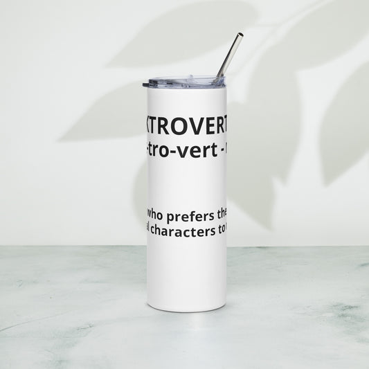 Booktrovert Stainless steel tumbler